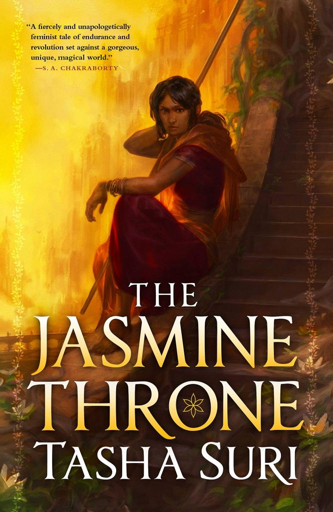 The Jasmine Throne by Tasha Suri book cover and catalog link