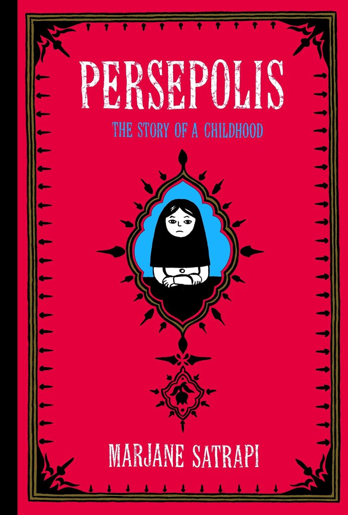 Persepolis by Marjane Satrapi book cover that links to RRPL catalog.